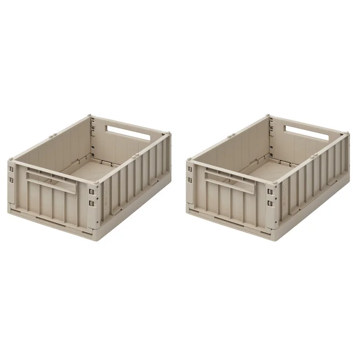 LIEWOOD - Weston Aufbewahrungsbox, 36 x 25 x 13,5 cm, sandy (2er-Set)