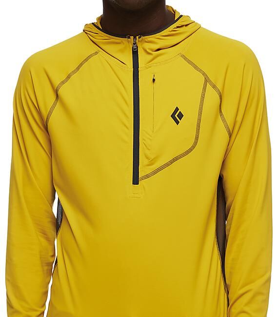 BLACK DIAMOND - T-SHIRT MANCHES LONGUES ALPENGLOW PRO HOODY M