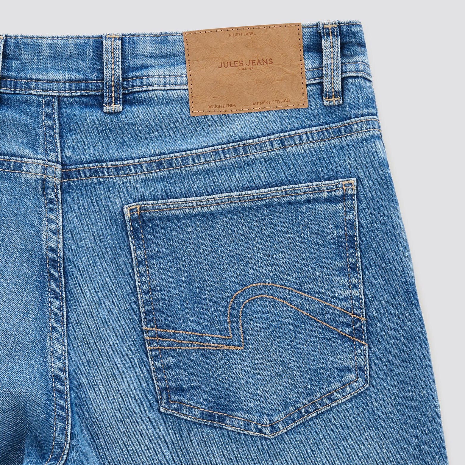 Jean straight 3 longueurs Bleu