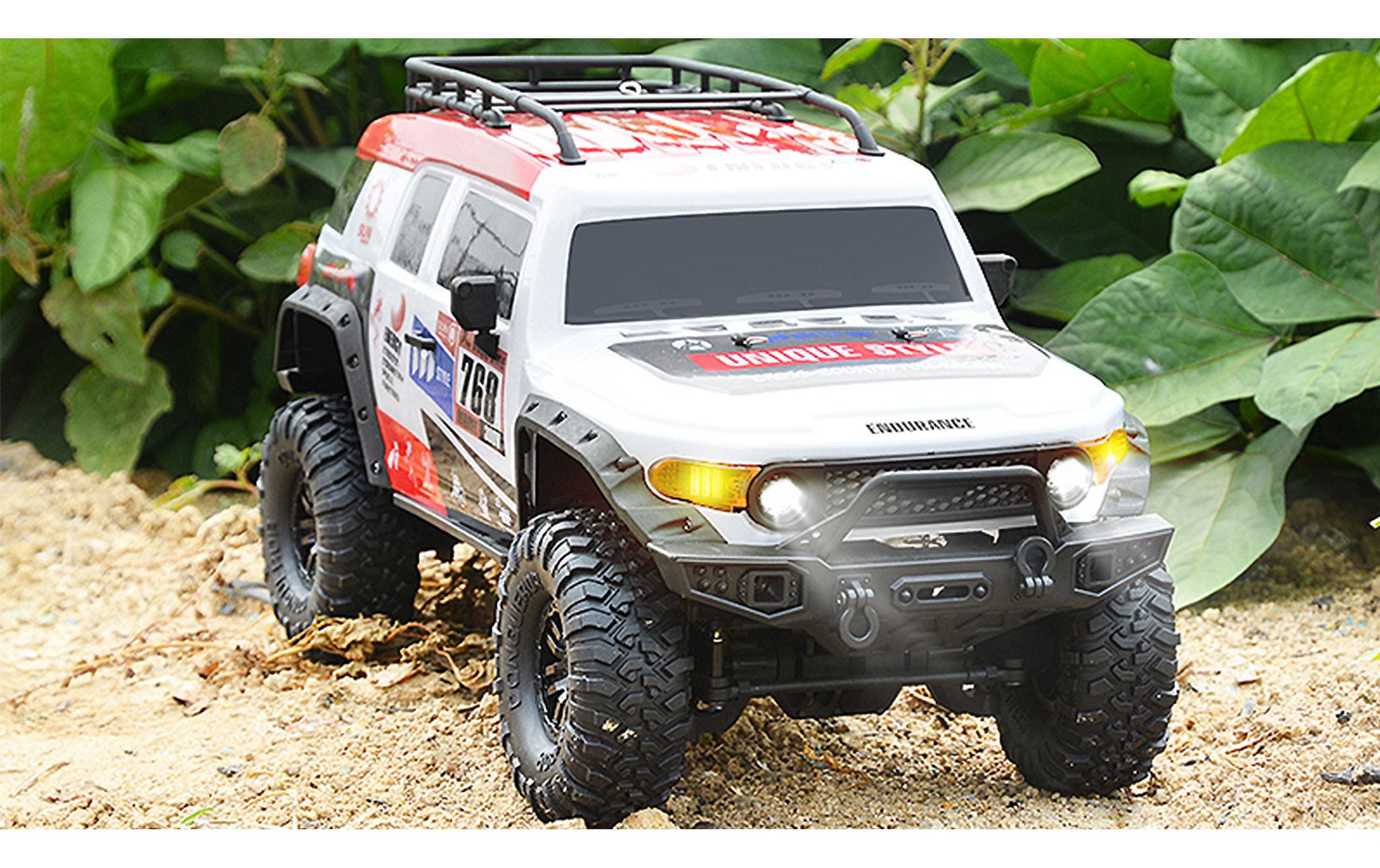 Scale Crawler Dirt Climbing SUV CV, Weiss/Rot 1:10, RTR<br>Geländegängiger 4x4 SUV für Einsteiger