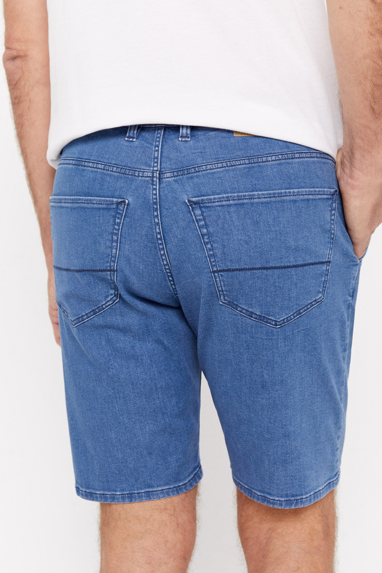 Bermuda jeans azul