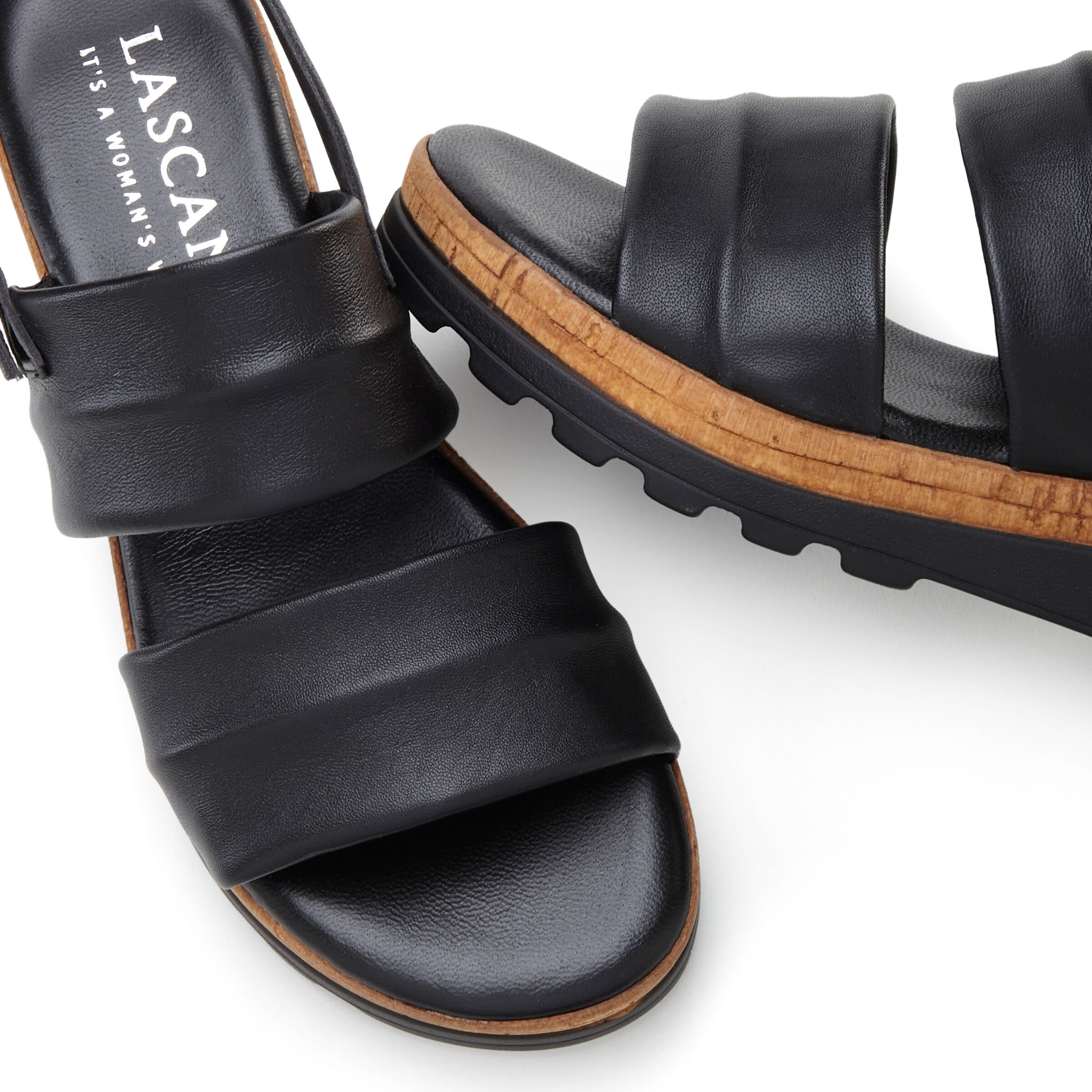 LASCANA Sandalette in schwarz