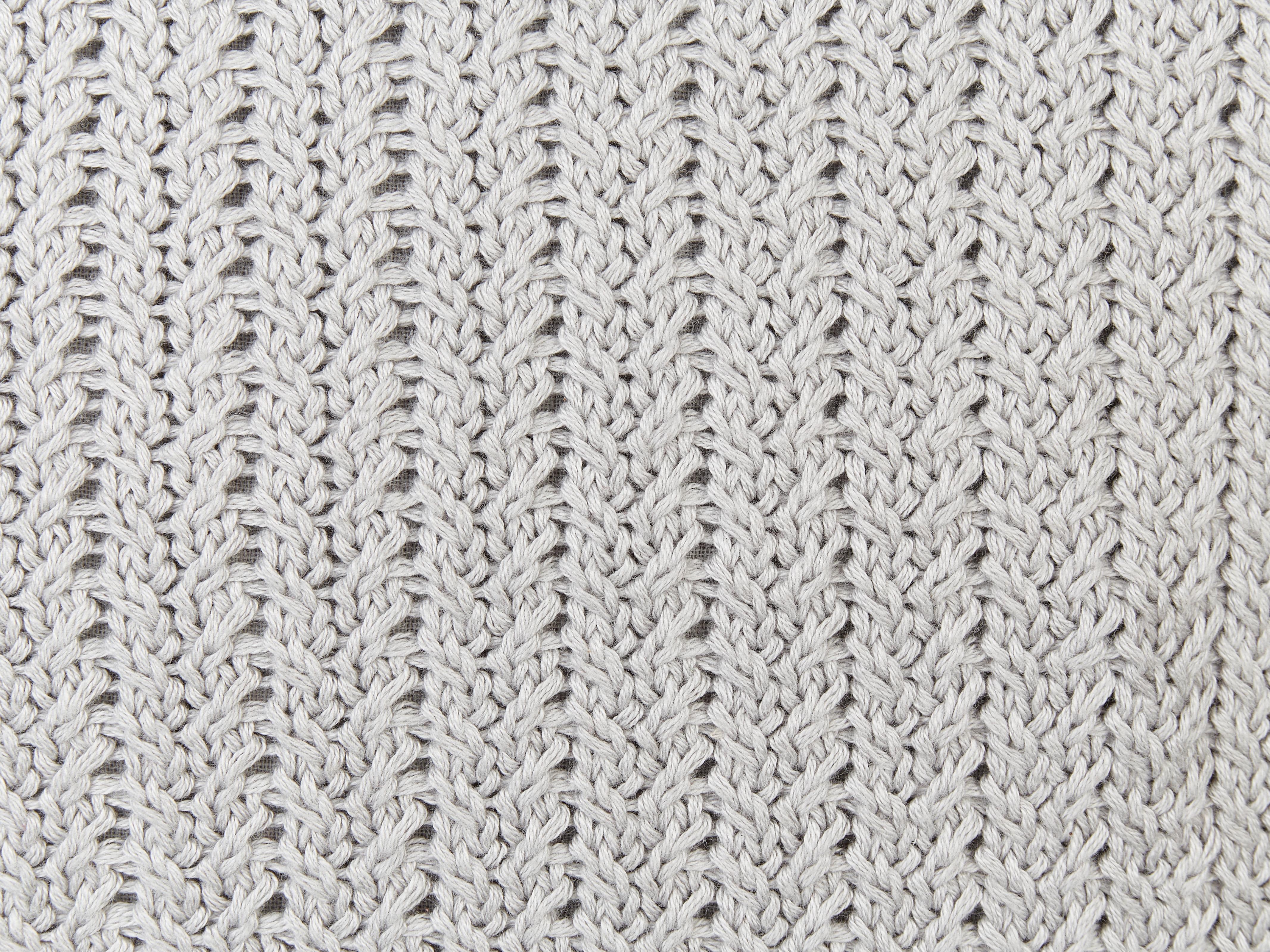 Set van 2 sierkussens OCOTEA Katoen 45 x 45 cm Grijs effen