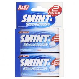 Smint Clean breath peppermint 2-pack (2 x 50 stuks)