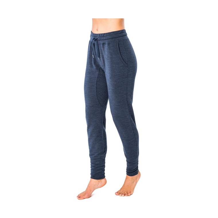 Super.natural Essential Cuffed Pants Women Blue Iris Melange