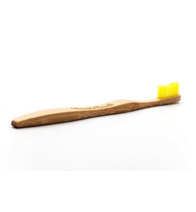 The Humble Co. Tandenborstel bamboe adult geel brush soft (1 stuk)