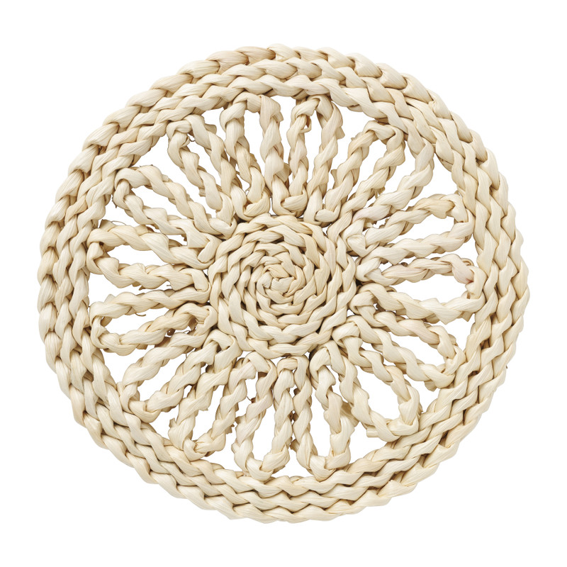 Panonderzetter bloem rond - mais - ø20 cm