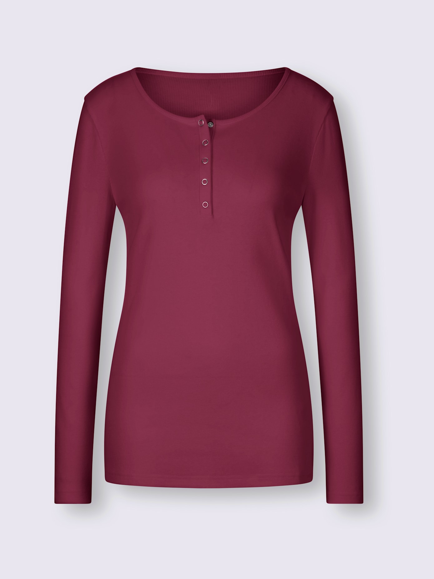 T-shirt encolure avec patte de boutonnage