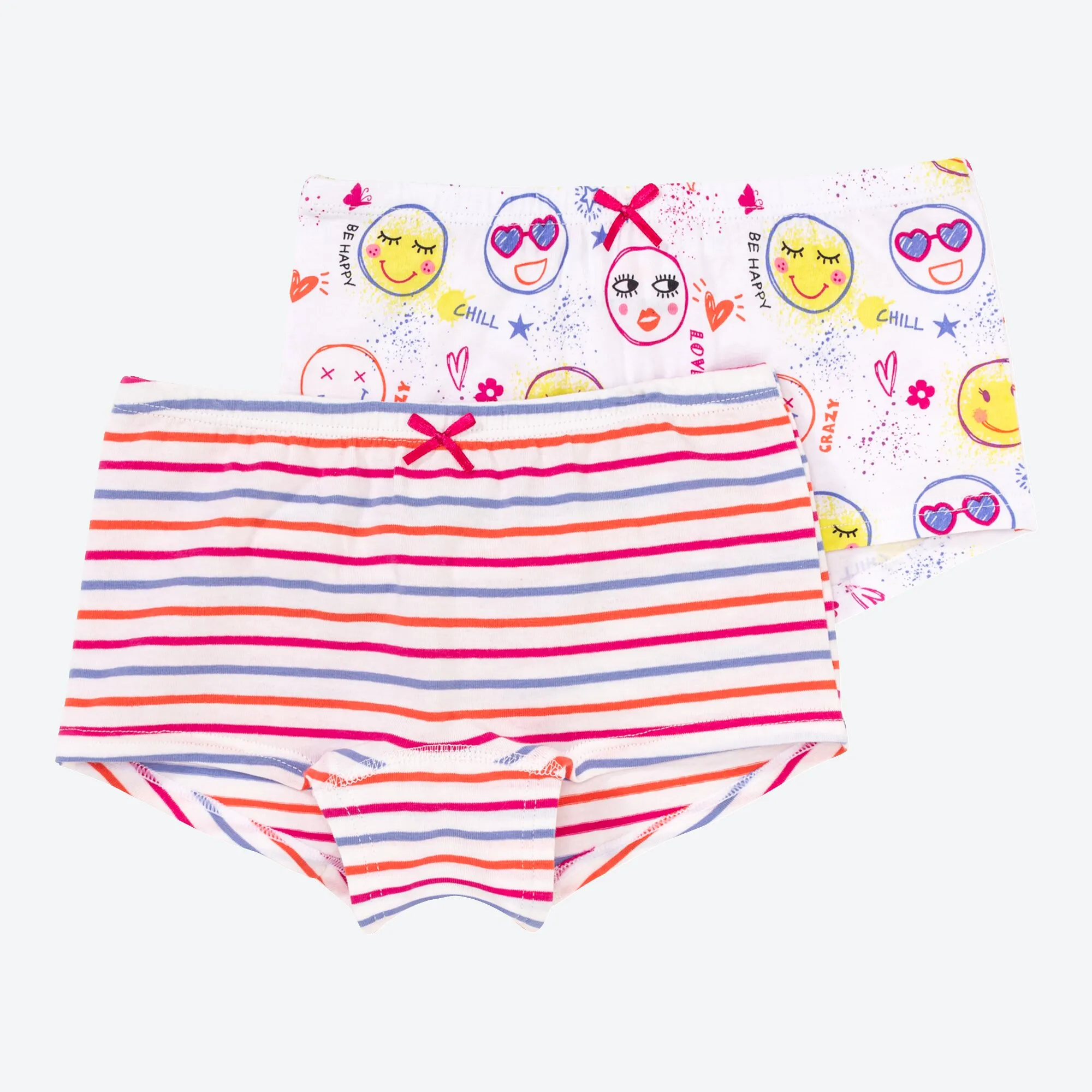 Mädchen-Panty mit Zierschleife, 2er-Pack