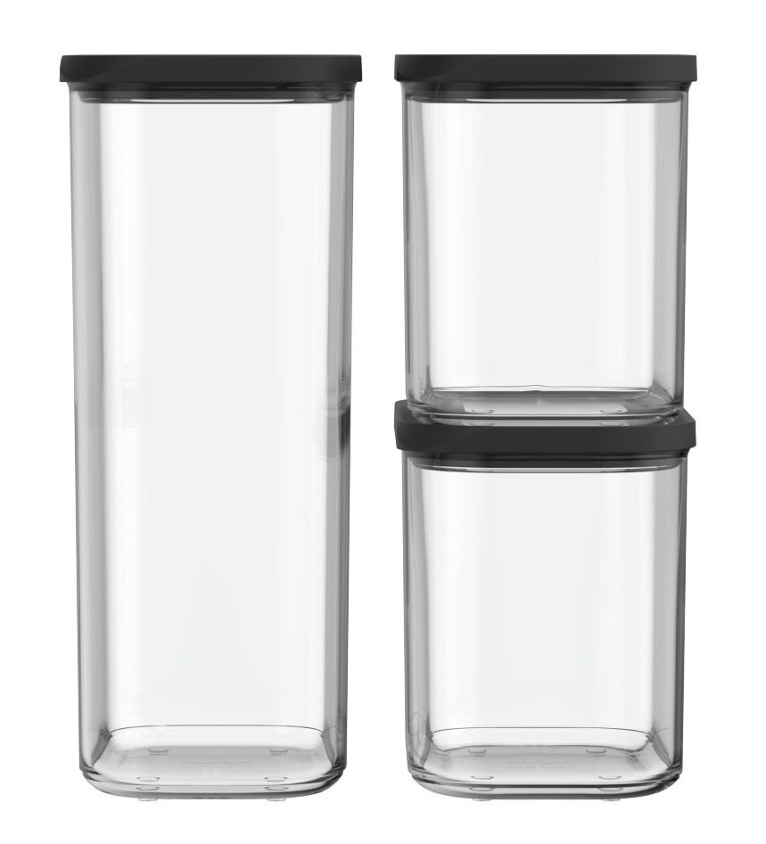 Mepal Vorratsdosen-Set Modula 3-tlg. schwarz