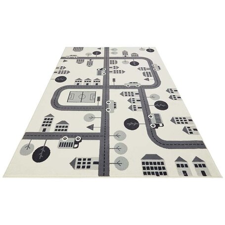 Vloerkleed Kids Town - Creme