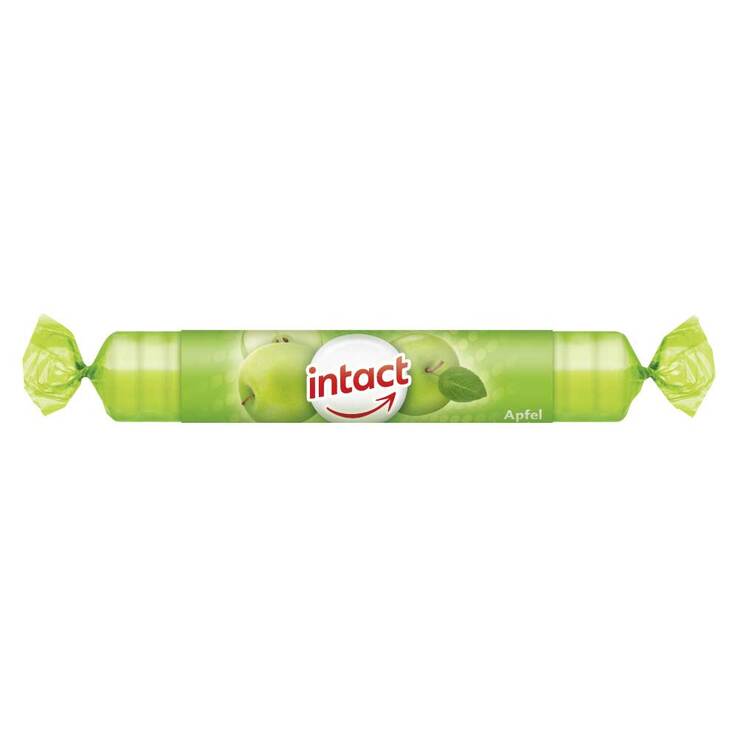 Intact Traubenzucker Apfel Rolle, 40 g
