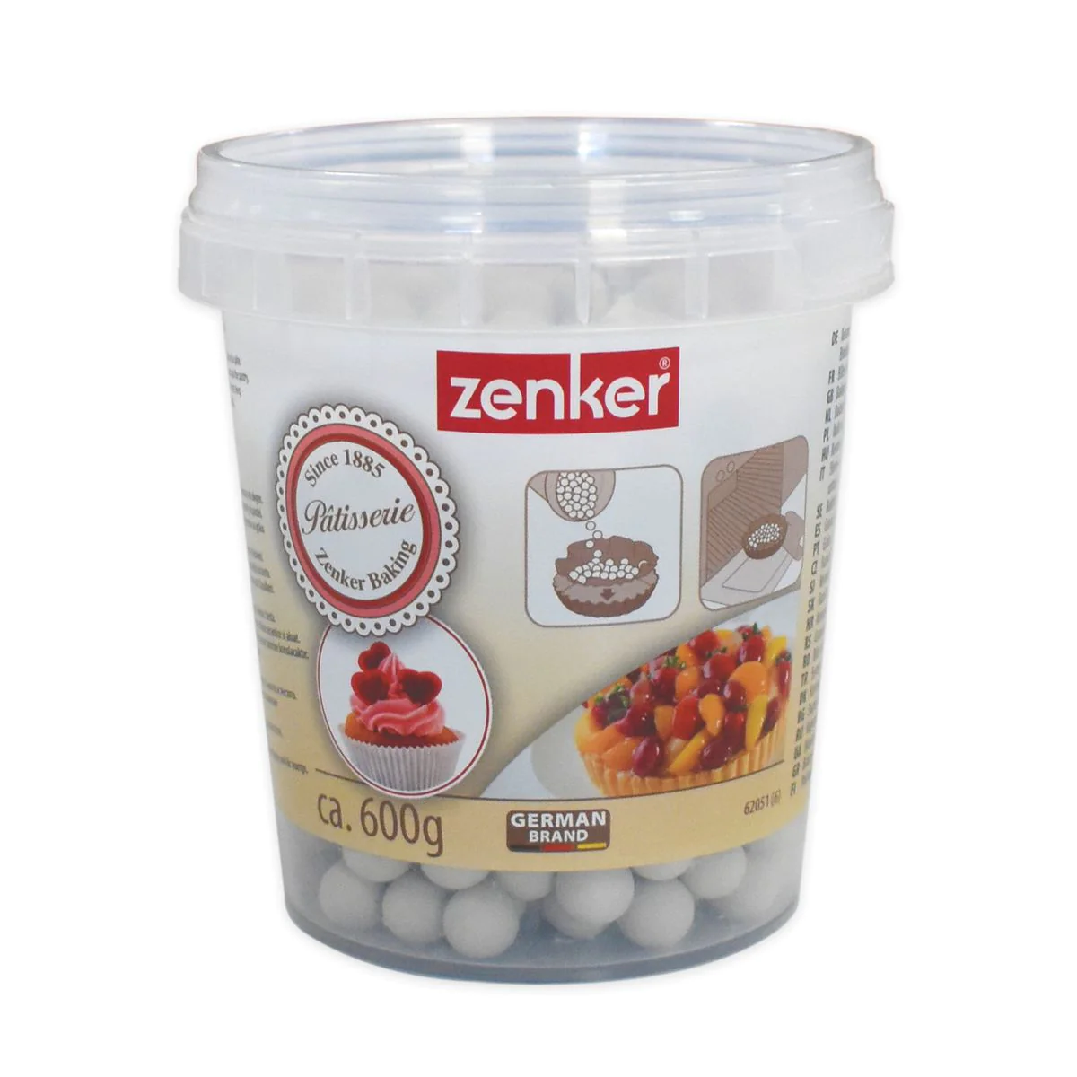 Billes de cuisson pour pâte sablée, pot de 600 grammes Zenker Smart Pa