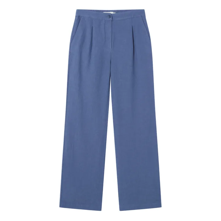 Thinking Mu Pantalon Manolita Tencel et Lin | Bleu marine