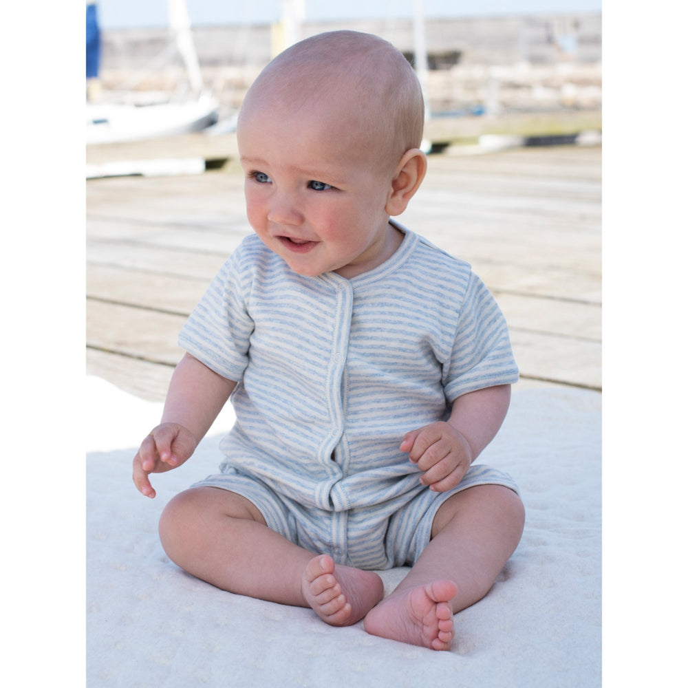 Køb Serendipity Mist/Offwhite Baby Kort Dragt Stripe