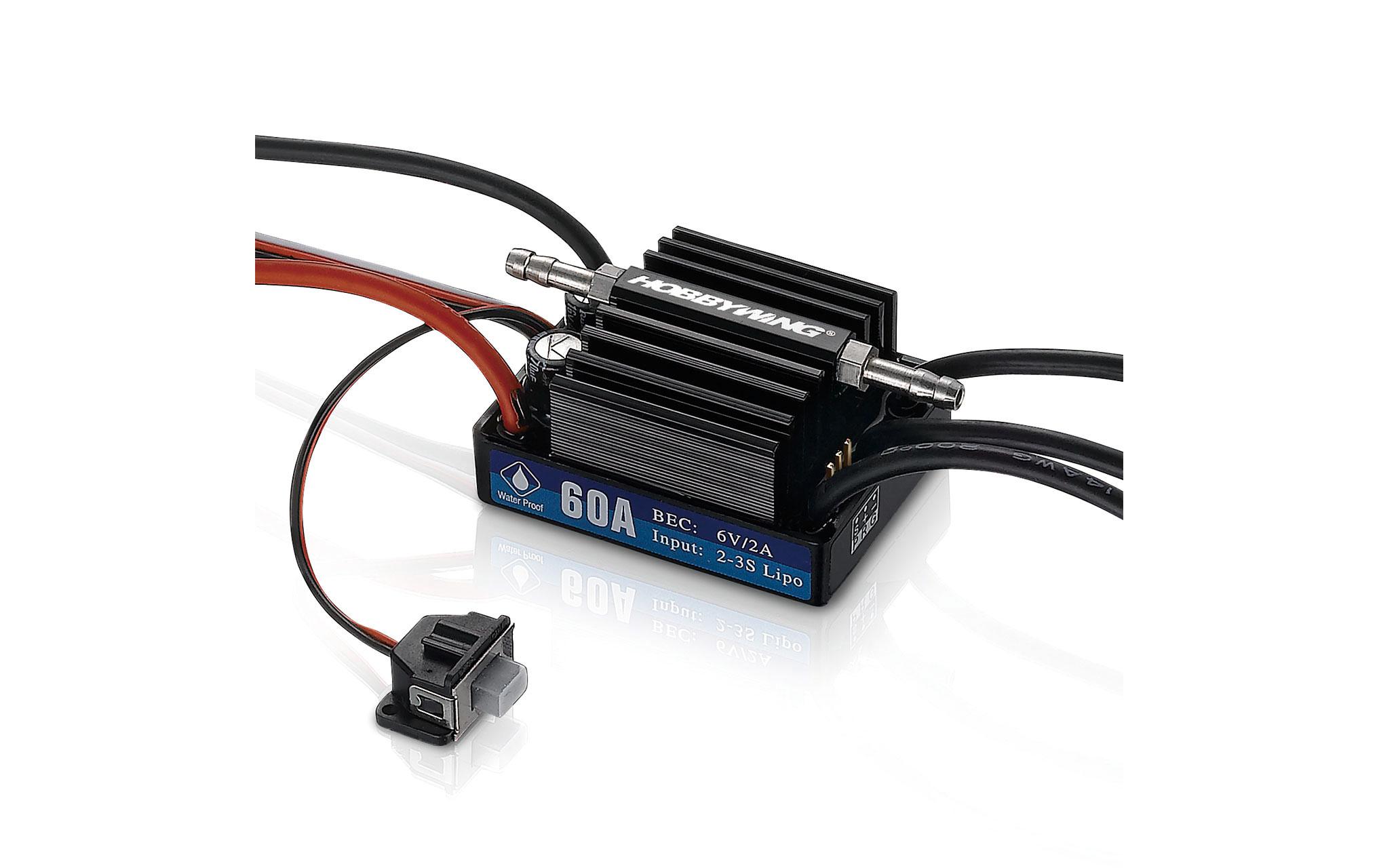 Brushless Regler Seaking V3, 60A, 2-3SBrushless ESC für Boote mit Wasserkühlung