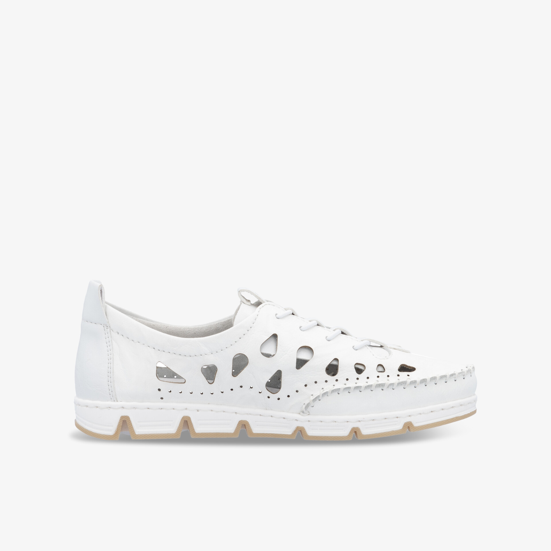 rieker Damen Slipper weiß