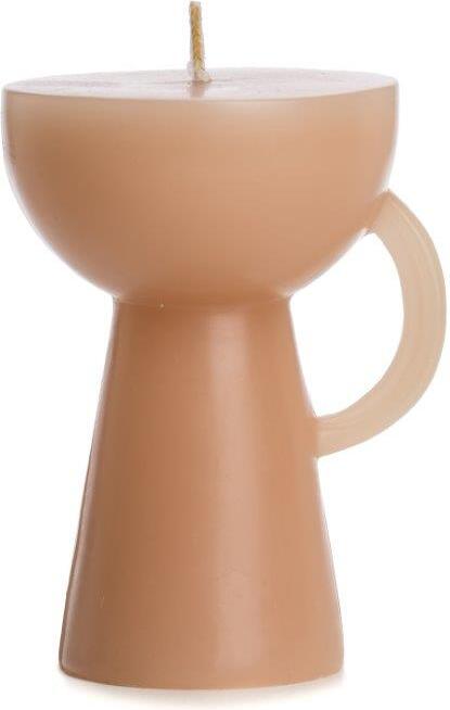 Rustik Lys stompkaars Cup roze 20 uur D 9 H 11 cm