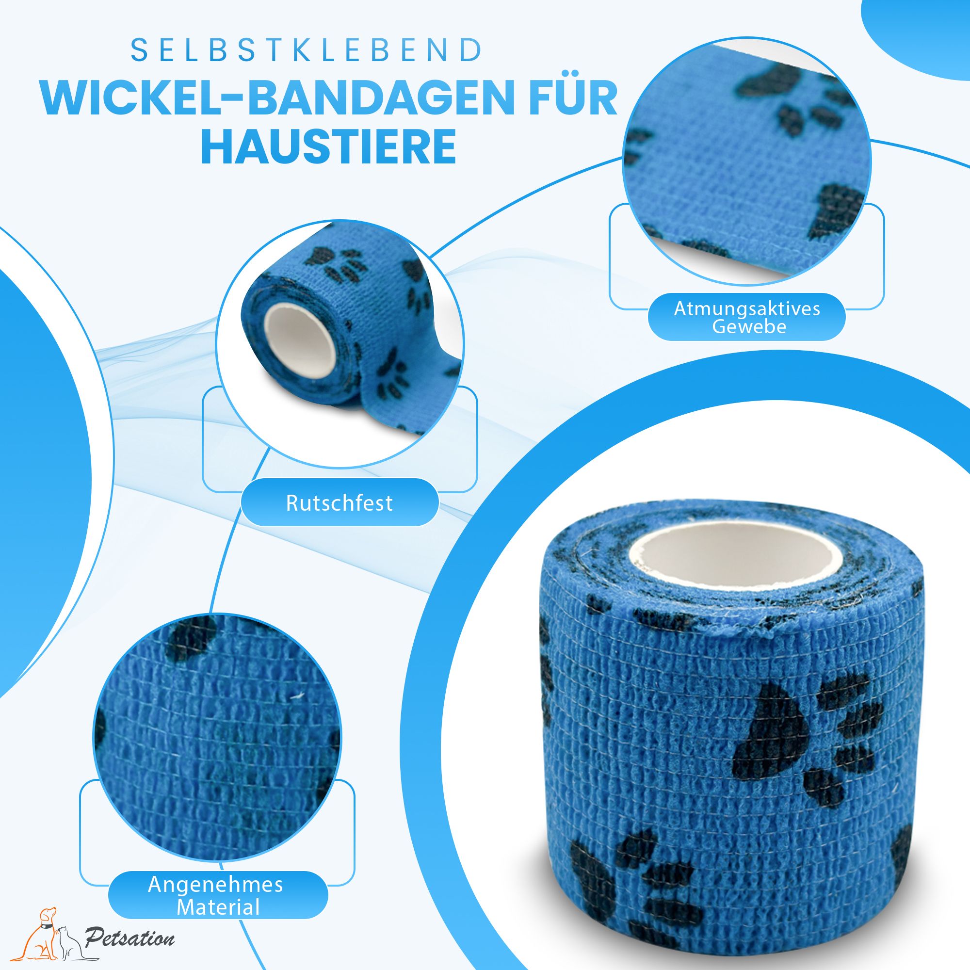 Petsation Bandagen für Tiere mit Motiven