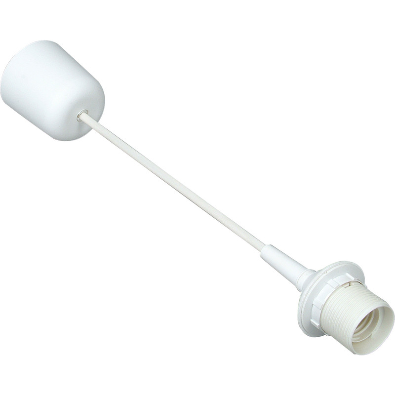Snoerpendel voor Lamp E27 Wit
