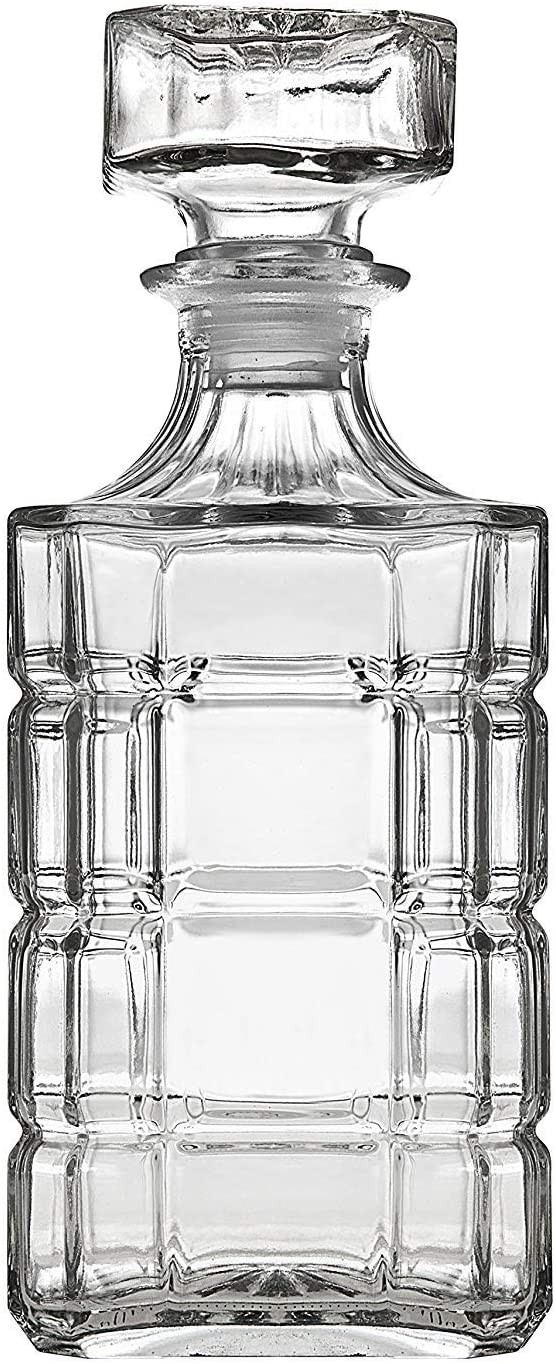 (7-tlg. Set) Edler Whisky Dekanter   Gläser Whiskey Geschenkset - Square Design