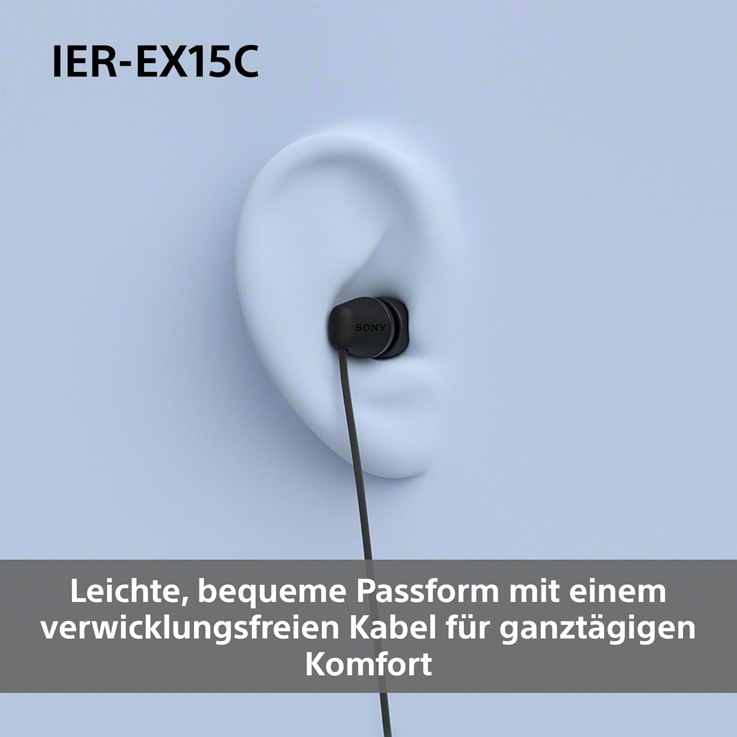 IER-EX15C In-Ear Kopfhörer mit USB-C-Anschluss und Mikrofon (IEREX15CW.CE7) - Weiss