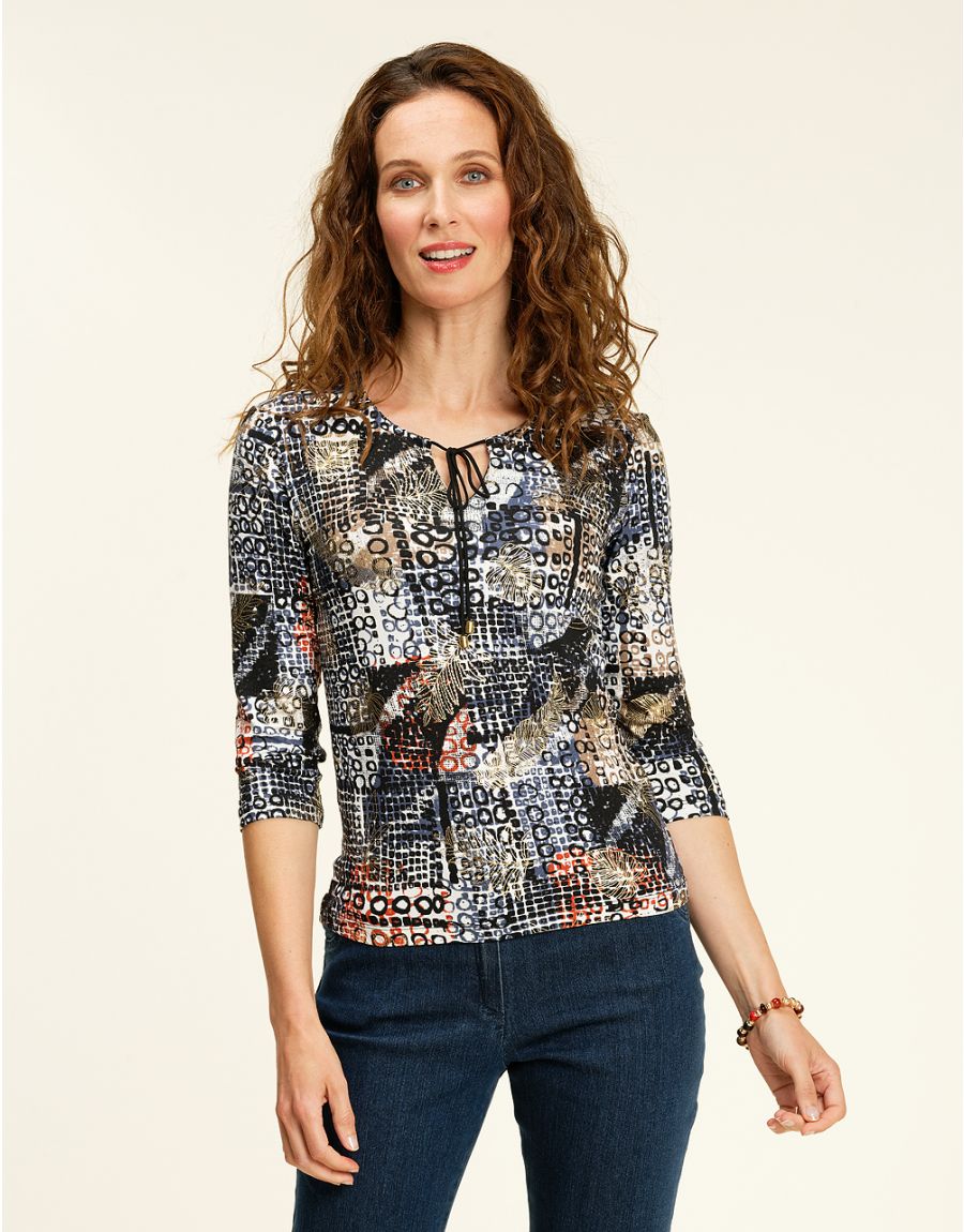 T-shirtimprimé bleu