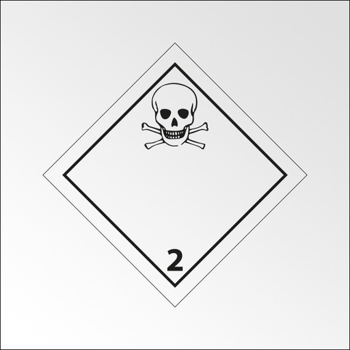 Panneau de signalisation ADR – Gaz toxiques – Classe ADR 2