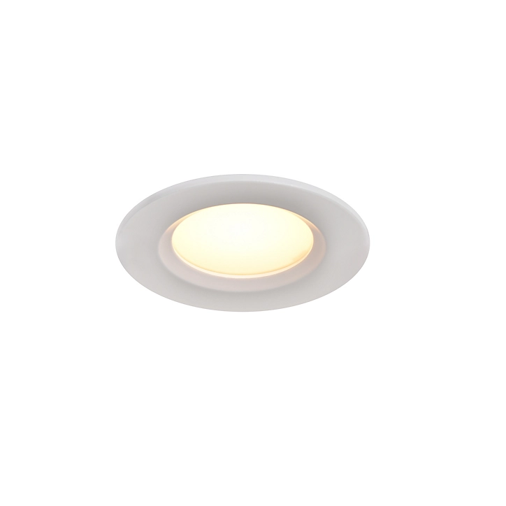 3 spots encastrables Thorold LED intégrée variation de blancs IP20 450lm 7W Ø8.5xH.4,5cm blanc GoodHome