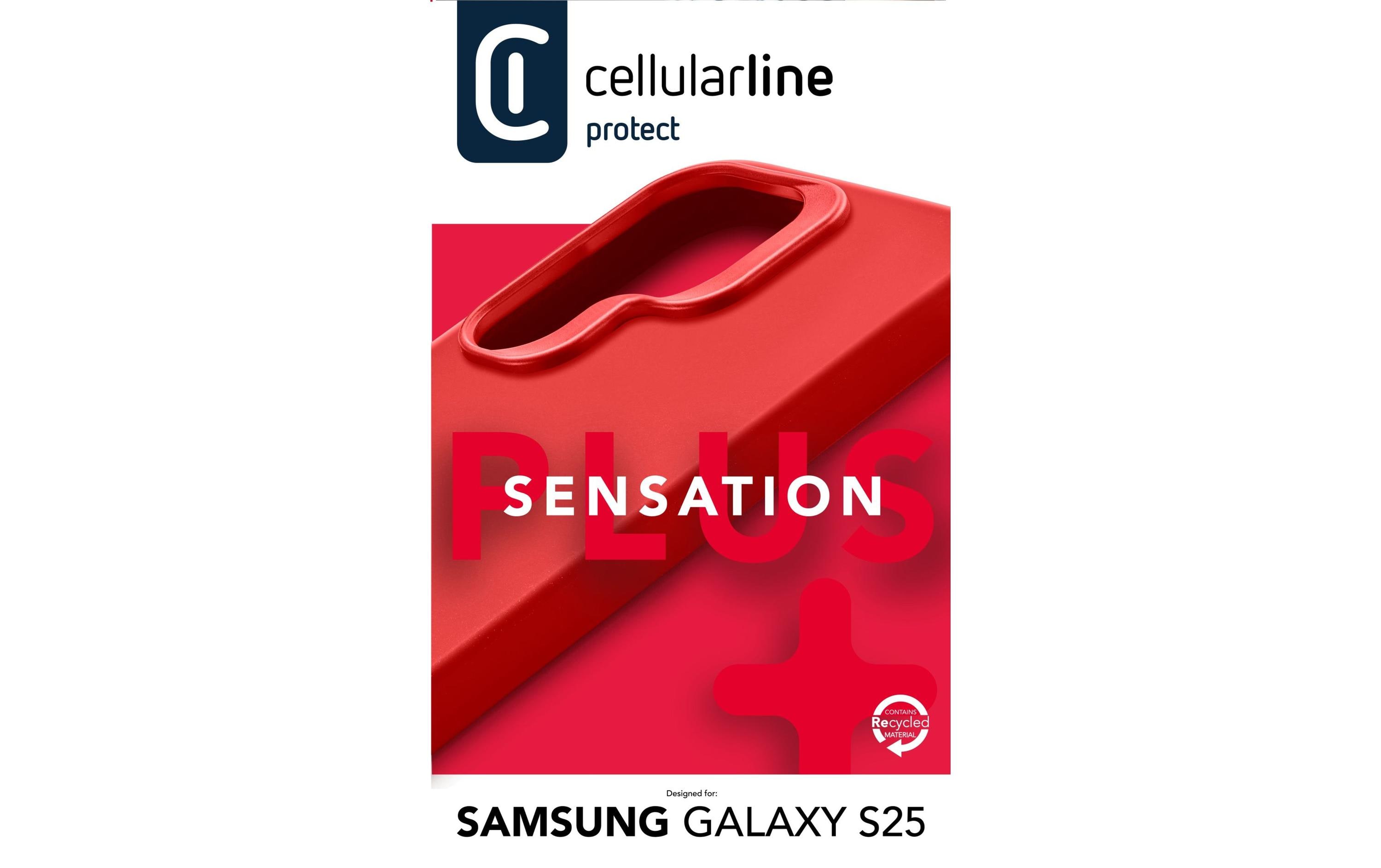 Back Cover Sensation+ Galaxy S25 RedSchutzhülle für das Samsung Galaxy S25
