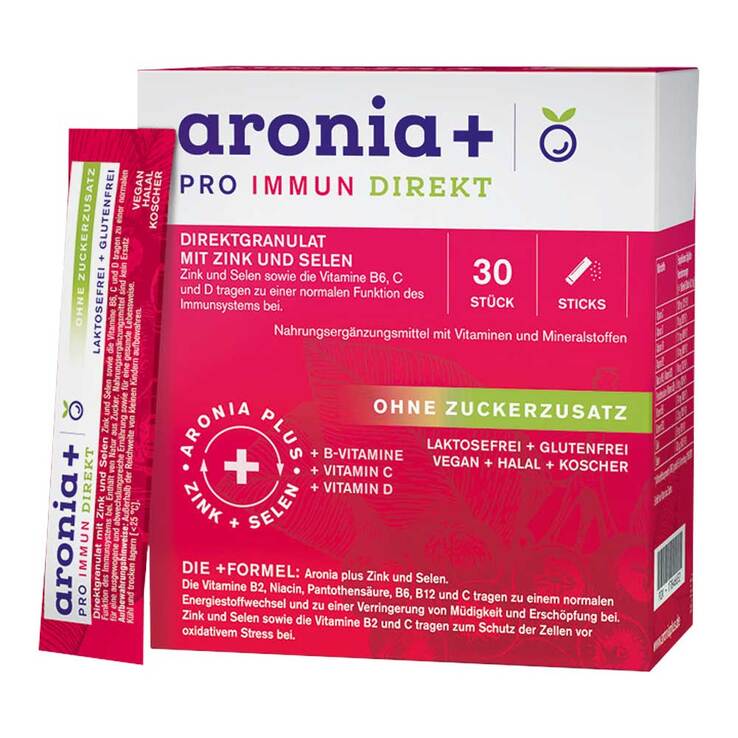 Aronia + Pro Immun direkt Direktgranulat Sticks, 30 St