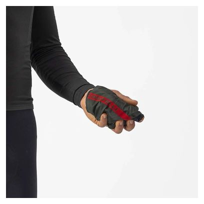 Gilet Coupe Vent Sans Manches Castelli Squadra Stretch Vert Kaki