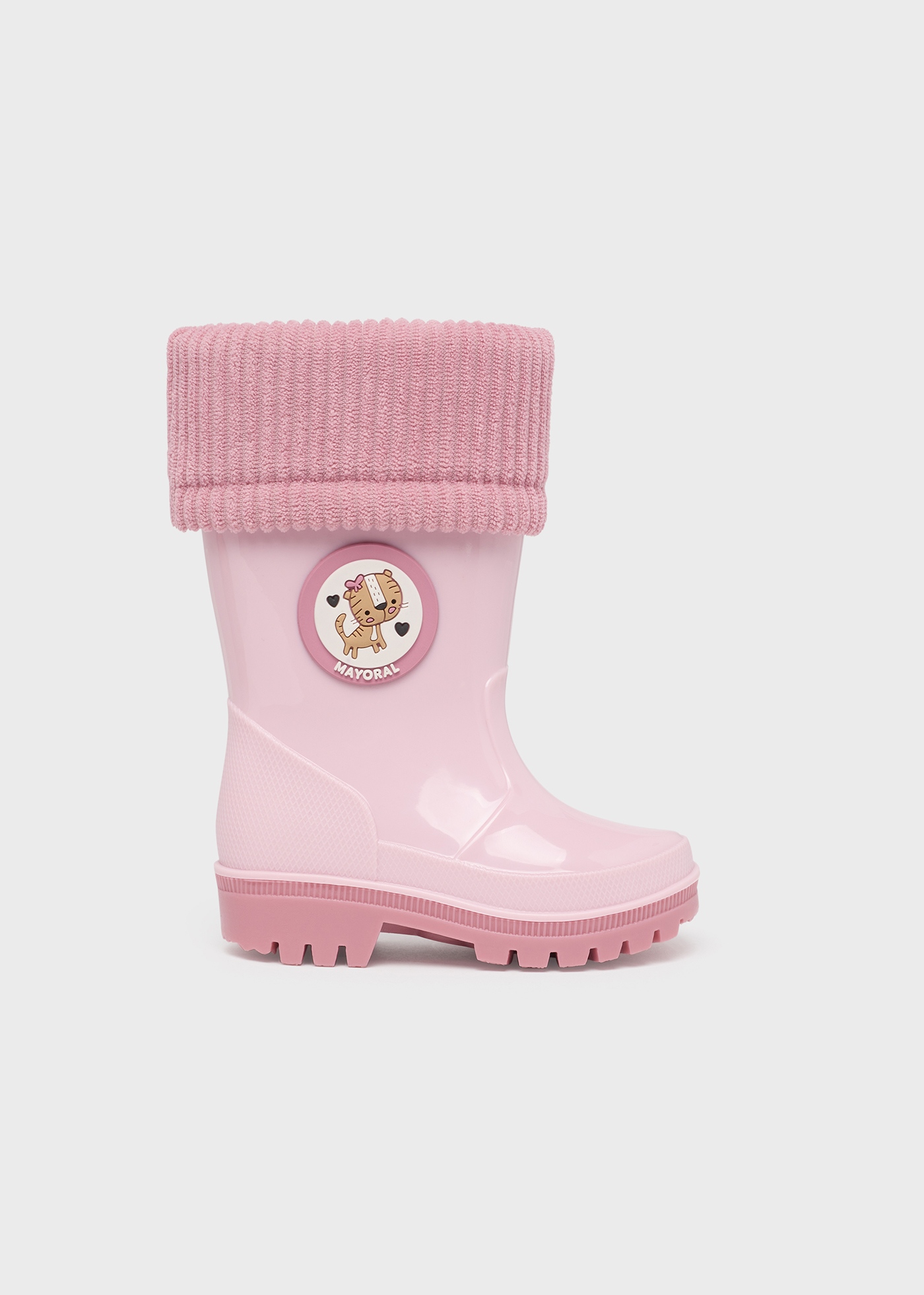 Bota de chuva infantil com meia removível