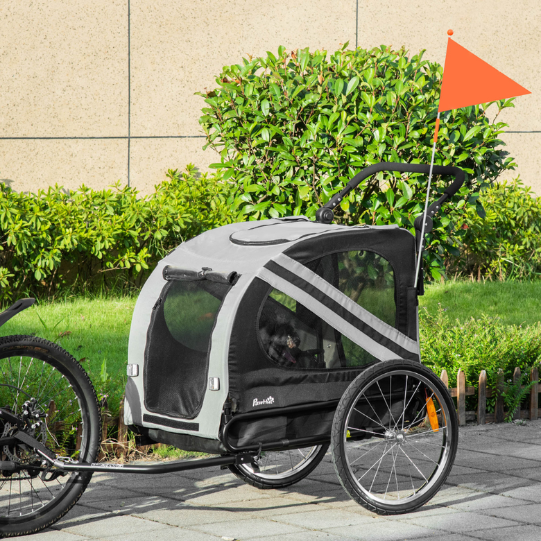 Reboque para bicicletas PawHut para cães