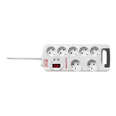 SALICRU SPS SAFE 7 - Multiprise avec interrupteur 7 prises - 1,8m