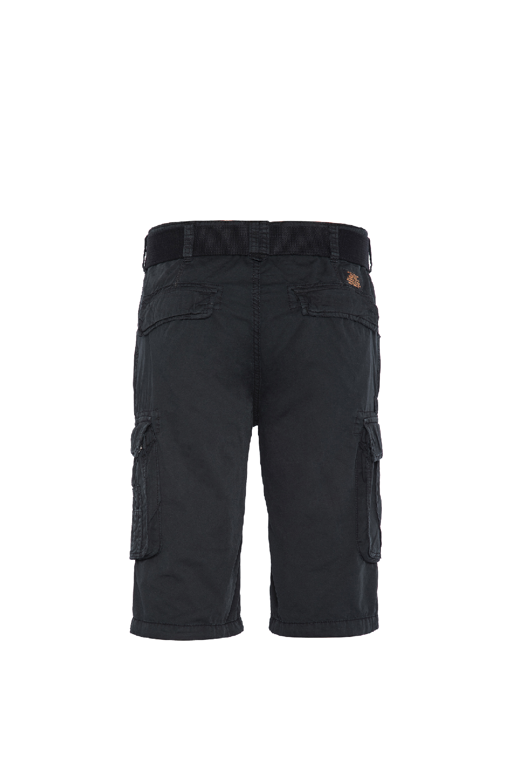 SCHOTT Short cargo en coton Noir