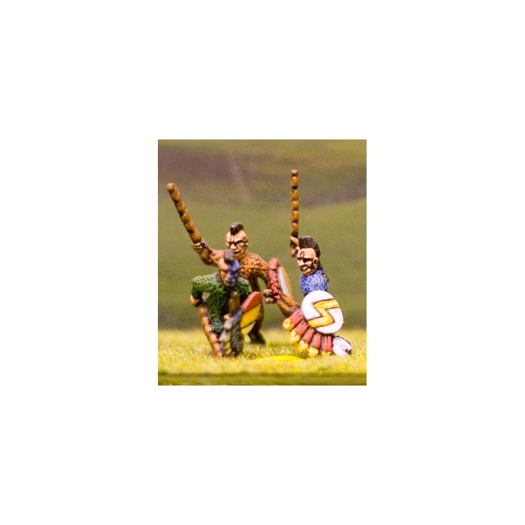 Cuachic in War-suit with Sword, Javelin and Shield