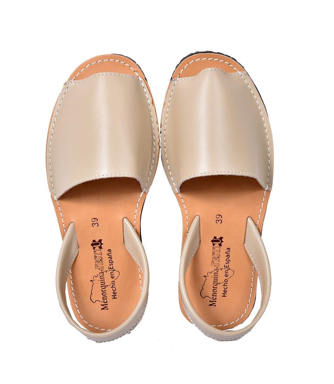 Sandale Nu Pieds Femme PREMIUM CUIR- Chaussure d'été Qualité et Confort - 550 TAUPE