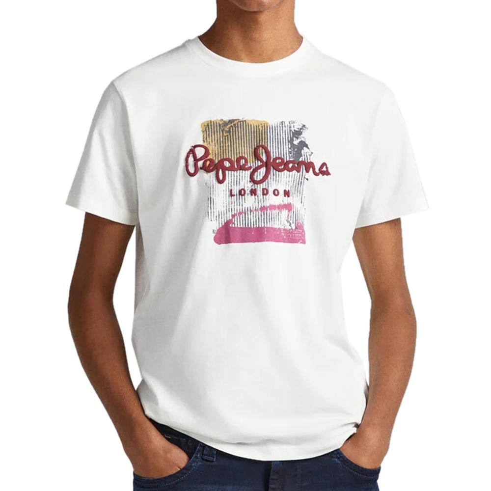 Pepe jeans T-shirt Blanc Homme Pepe jeans Melbourne