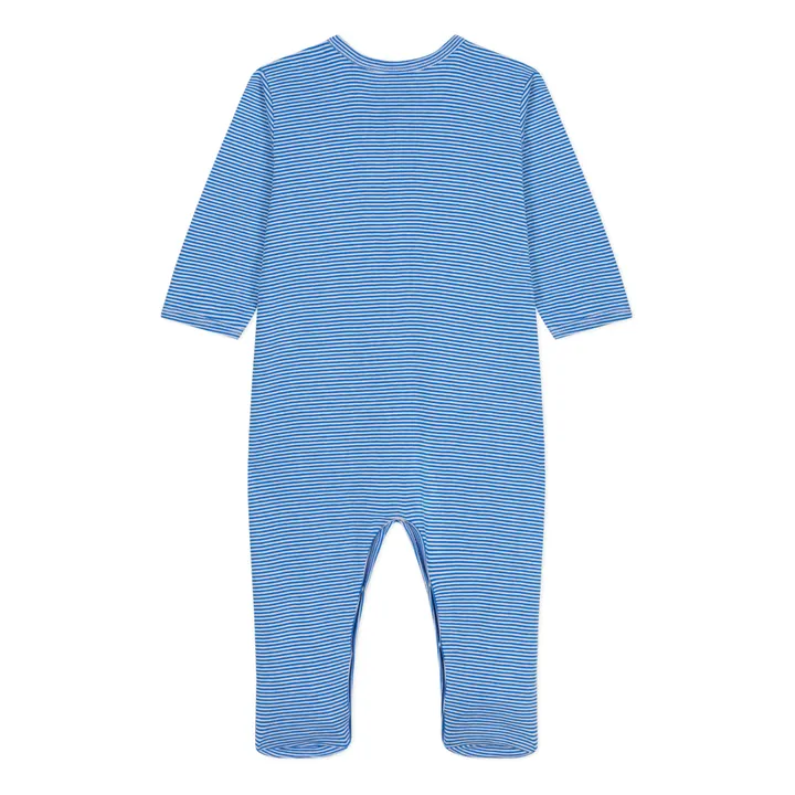 Petit Bateau Pyjama Meleo Rayé | Bleu