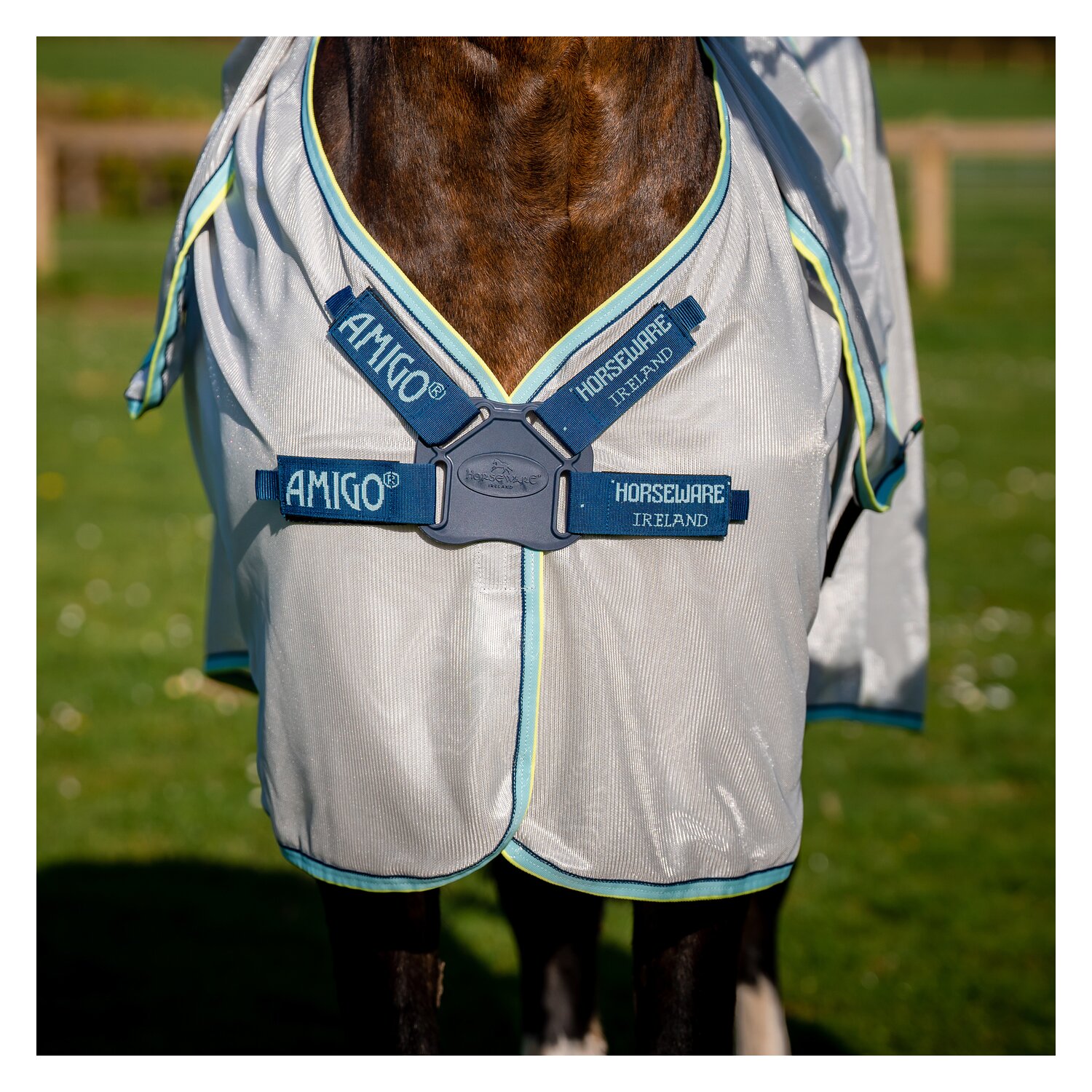 Horseware Fliegendecke Amigo XL Bug Rug  - lunar/navy/haze