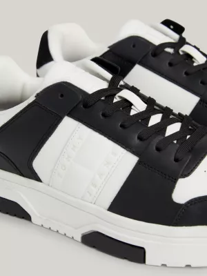 Tênis Brooklyn Leather com sola de borracha colorida