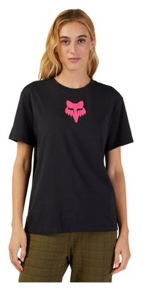 T-Shirt Manches Courtes Fox Head Femme Noir / Rose