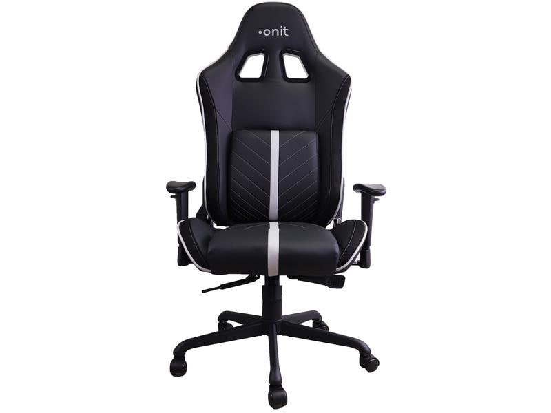 onit Gaming-Stuhl Pro Schwarz/Grau Ergonomischer Stuhl für lange Gaming-Sessions und Arbeitstage