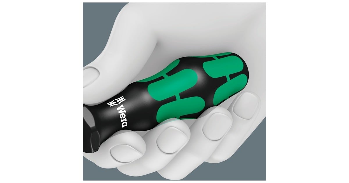 Wera367/6 TORX HF-schroevendraaierset Kraftform Plus + Rek  (Zwart/groen, 6‑delig)