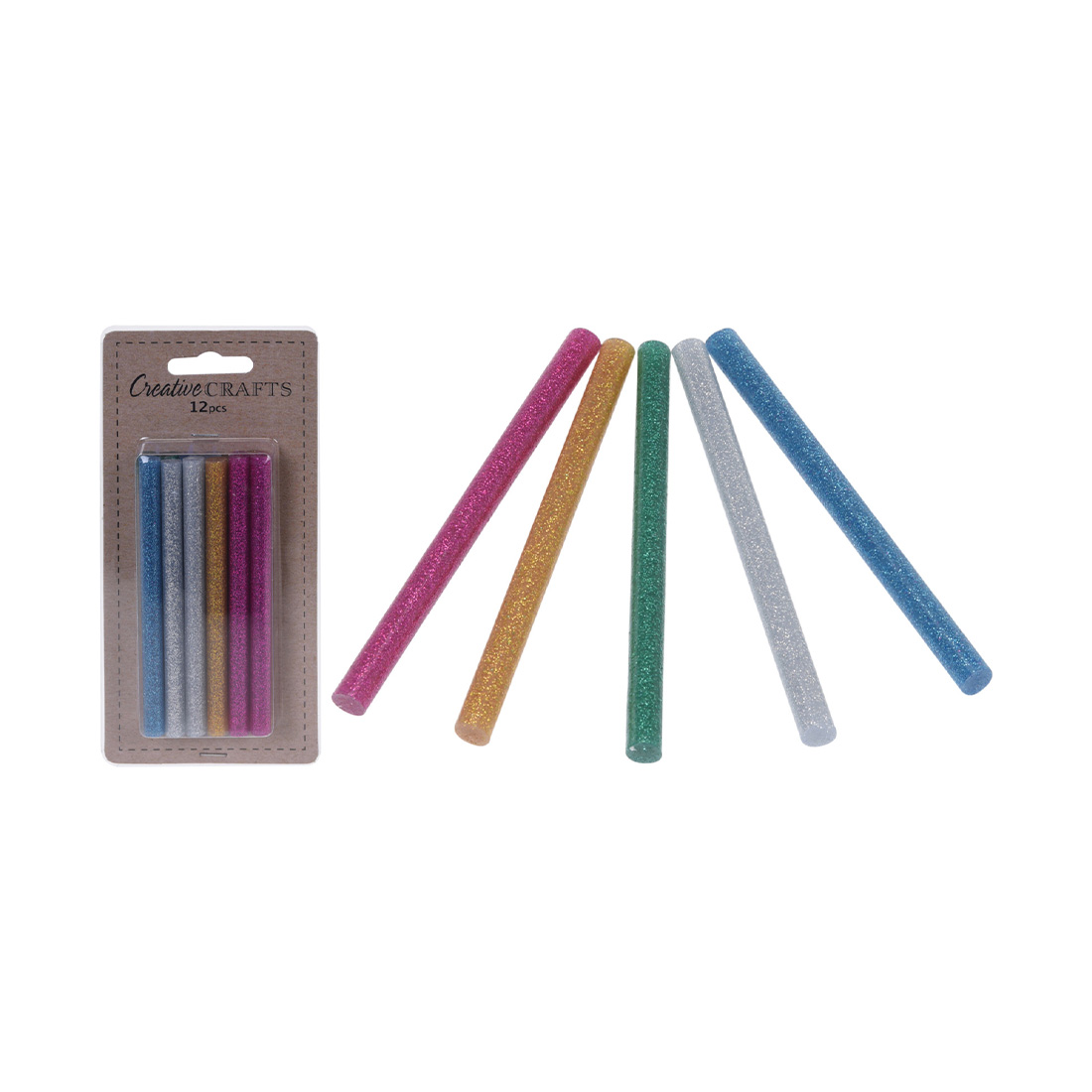 FS-STAR Klebepistolen-Glitzersticks 12 Stk.