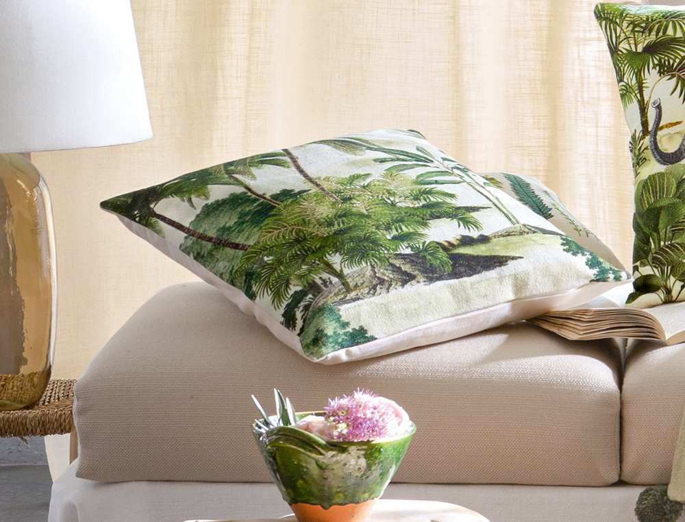 Coussin cocotiers-Safari lodge