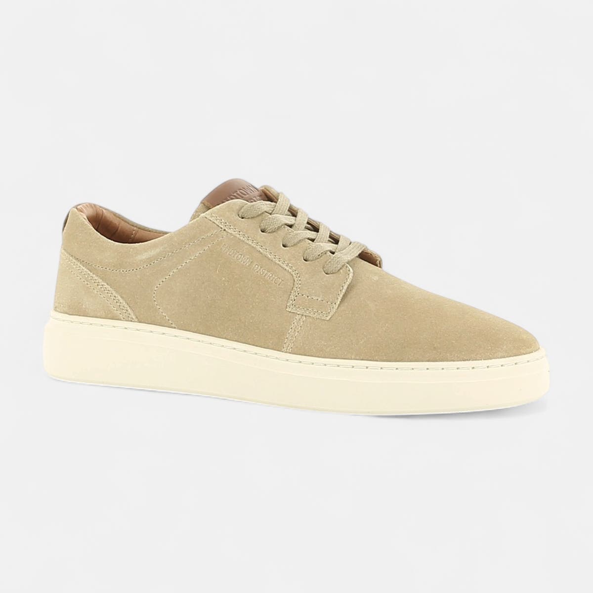 Baskets basses Homme en cuir beige