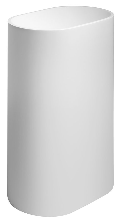 Sapho Treva staande wastafel 56x36cm wit mat