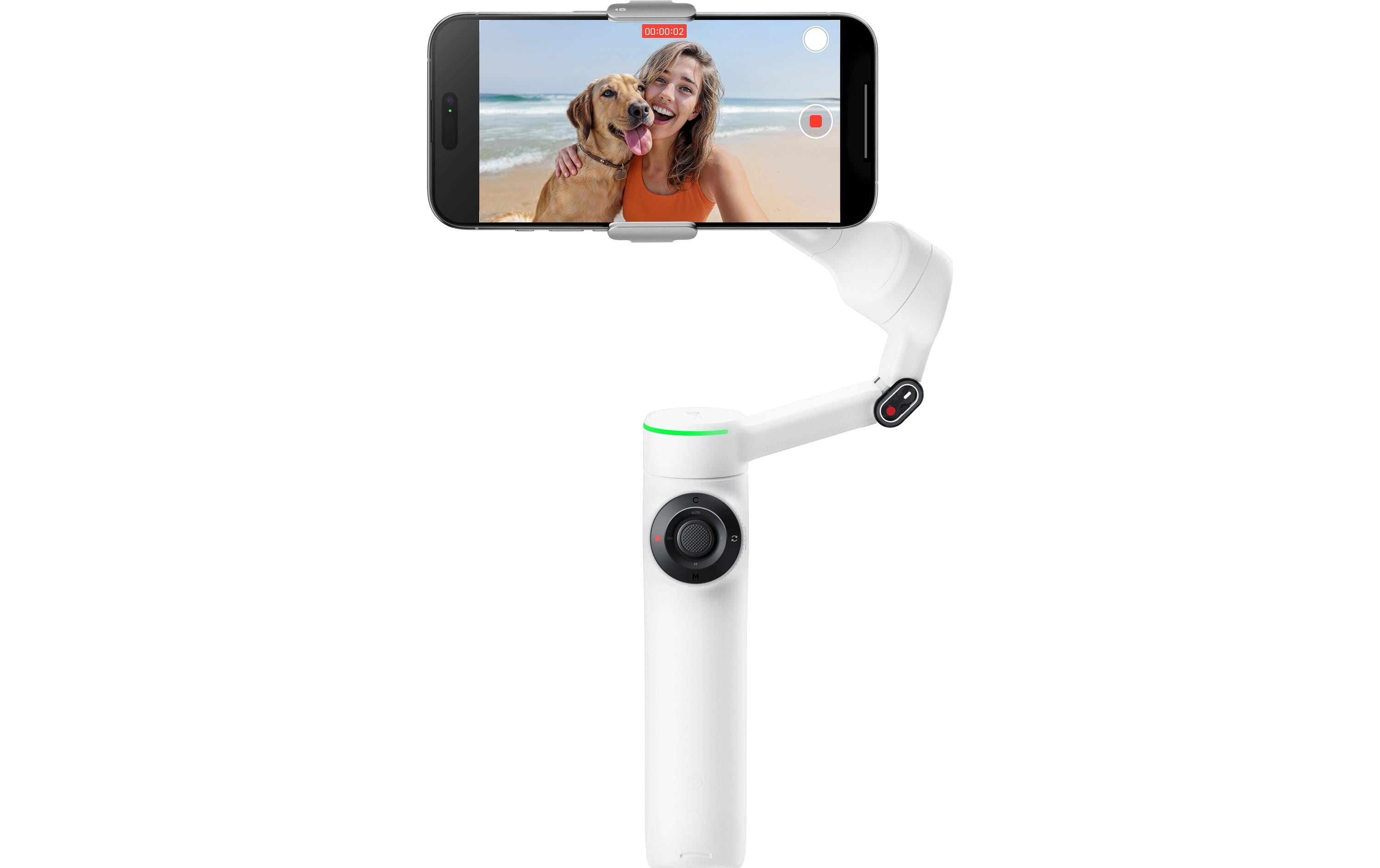 Gimbal Flow 2 Pro Weiss<br>Ultimativer Kl-Tracking-Stabilisator